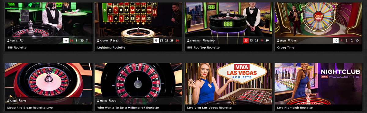 The 888casino Roulette, Blackjack & Other Table Games