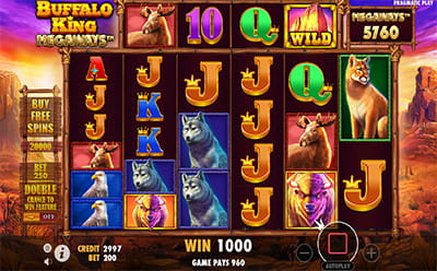 Buffalo King Megaways Slot Bonus Game