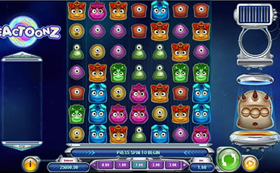 The Reactoonz Slot Game at the 20bet Filipino Online Casino