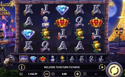 The Return to Paris Slot Game at the King Billy Filipino Online Casino